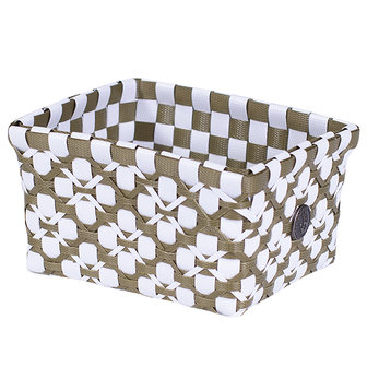 Handed By Regtangular Basket Extra Small Olive