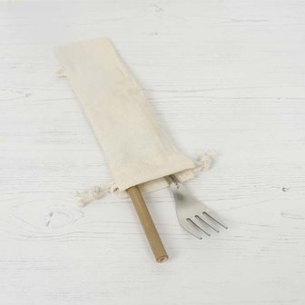 Slice of Green utensil bag Organic cotton