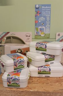 Lunchboxen van Bioplastic Greenpicnic Biodora