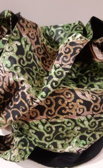 Groene print FairTrade tas uit Kenya