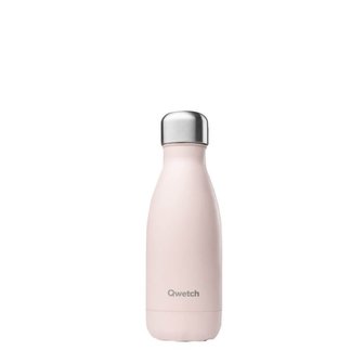 Qwetch stainless steel insulated bottle pastel pink
