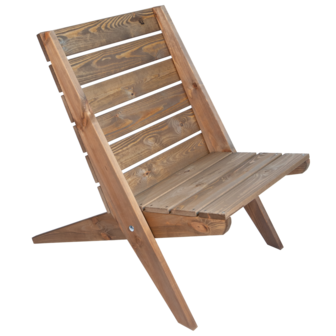 EcoFurn Granny Chair pine brown bruin geolied dennenhout eco tuinstoel bij GreenPicnic
