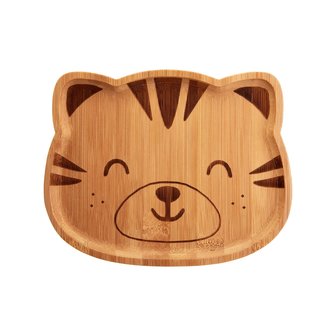 Sass and Belle woodland tiger bamboo plate verkrijgbaar bij GreenPicnic