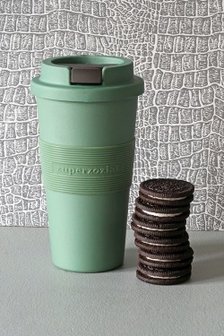 Donkergroene coffee to go beker in Large van Zuperzozial