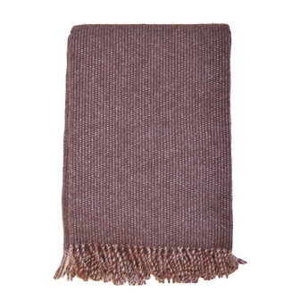 Shimmer Chocolate woven wool throw verkrijgbaar bij GreenPicnic