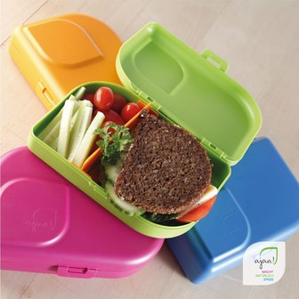 Lezen Grace Vroegst Ajaa! Bioplastic lunchbox/broodtrommel. Milieuvriendelijk alternatief  zonder melanine - GreenPicnic