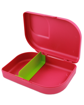 Lunchbox bio plastic Pink GreenPicnic