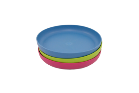 Ajaa plate blue, pink en lime van duurzaam bioplastic GreenPicnic