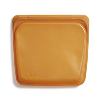 Honing oranje Stasher Bag van voedselveilig silicone - Honey