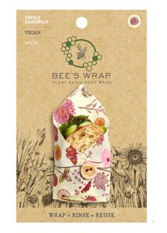 Veganistische Bees Wrap van plantenwas voor het milieuvriendelijk verpakken van je lunch