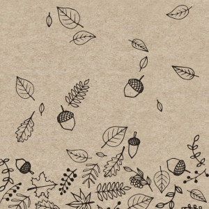 Naturals Autumn Fall servetten van eco papier, ongebleekte napkins van PaperDesign