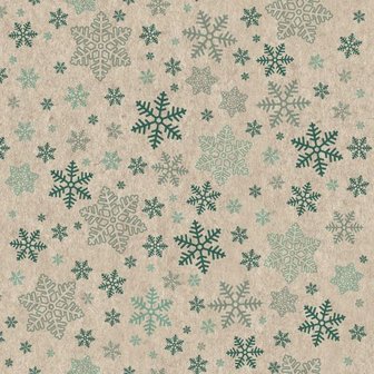 Snowflakes eco servetten voor de feestdagen - Naturals eco kerstservetten bij GreenPicnic