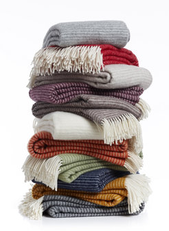 Eco Wool plaid van het Zweedse Klippan, verkrijgbaar bij officieel verkooppunt GreenPicnic