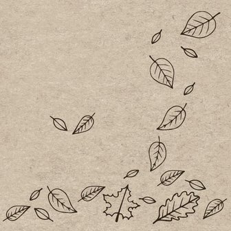 Paper Design eco cocktail napkins Autumnfall - Naturals