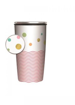 SlideCup Bamboo cup deluxe Dots and Waves