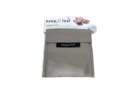 GreenPicnic - Keep Leaf lunch baggie XL Light Grey