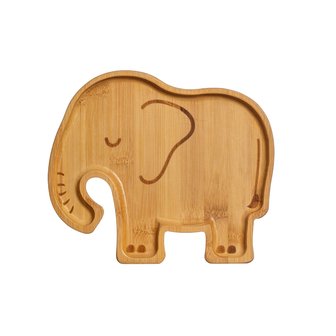 Sass and Belle bamboo plate Olifant verkrijgbaar bij GreenPicnic