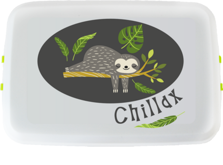 Kinder lunch box Luiaard - PLA broodtrommel van Biodora