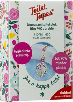 Toilet Tapes Floral fest, duurzaam toiletblokje bij Greenpicnic