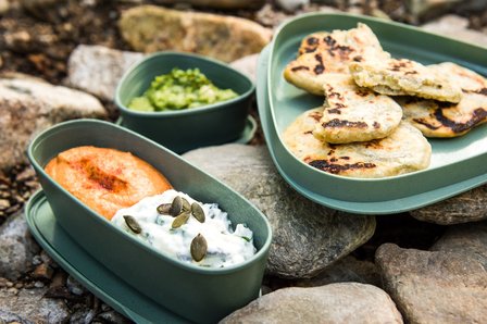 Milieuvriendelijke Meal Kit van Light My Fire in het groen, van bio plastic uit natuurlijk materiaal