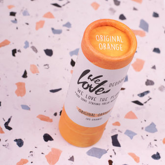 We Love the Planet Original Orange deodorant stick - GreenPicnic