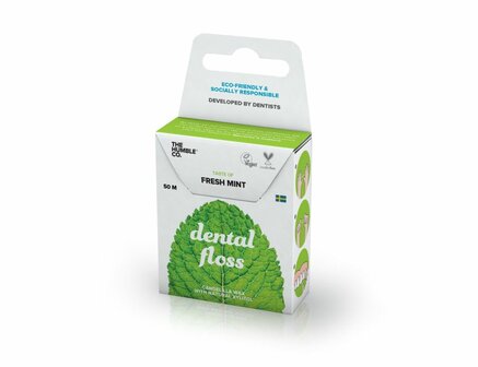 Dental floss mint, flosdraad in kartonnen verpakking