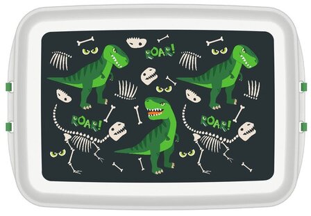 Biodora lunchbox Dino - PLA bio plastic broodtrommel bij GreenPicnic