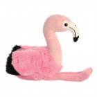 Flamingo knuffel van gerecycled materiaal Eco Nation, zittend