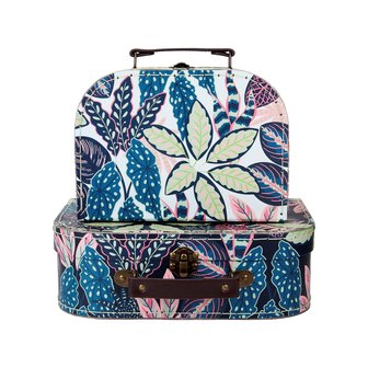 Sass and Belle Suitcase Leaves kleine koffers - GreenPicnic