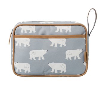 Fresk Wash Bag Polar Bear , rPET toilettas bij GreenPicnic