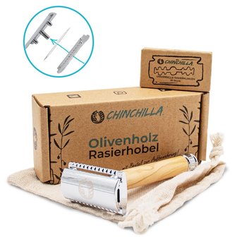 Chinchilla milieuvriendelijk scheermesje, plastic-vrij
