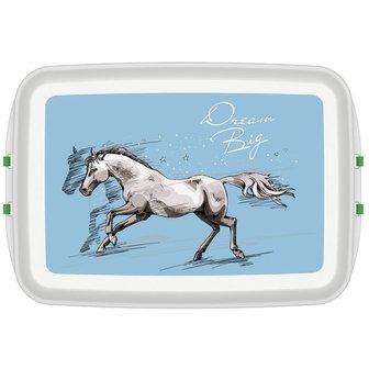 Grote PLA lunchbox paard - PLA broodtrommel Greenpicnic
