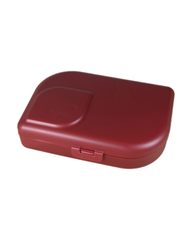 Ajaa bordeaux rode lunchbox van PLA bio plastic, GreenPicnic