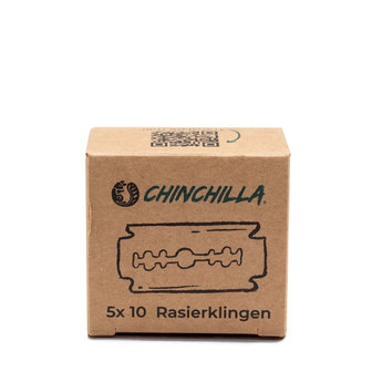 Navulling voor plastic-vrij veiligheidsscheermes van Chinchilla
