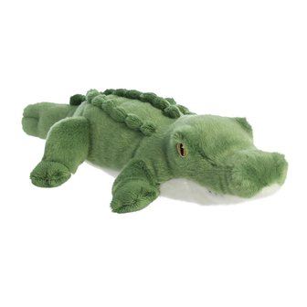 GreenPicnic Alligator knuffelbeest duurzaam van gerecycled plastic 