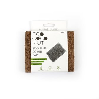 Ecococonut krasvrije schuursponzen van kokosvezel