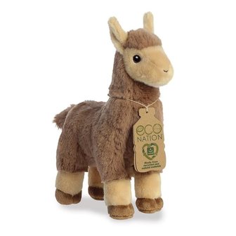 Eco Nation lama knuffel van gerecycled plastic