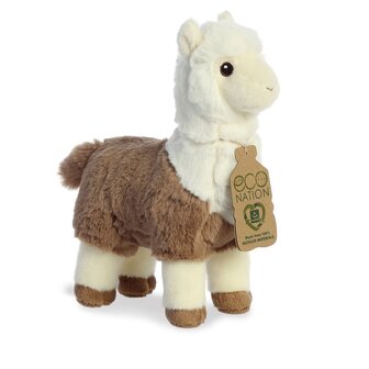 Eco Nation alpaca knuffel van gerecycled plastic