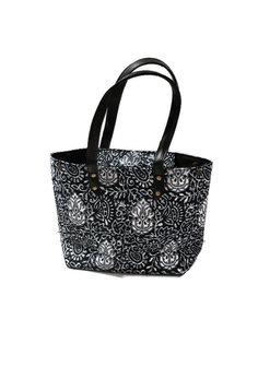 Fairtrade shopper met zwart-wit patroon, GreenPicnic