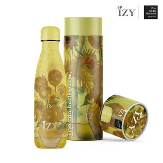 GreenPicnic - Zonnebloemen thermosfles uit Van Gogh collectie van Izy bottles