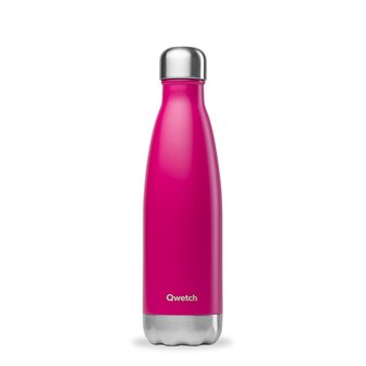 Magenta roze thermosfles van roestvrij staal - Qwetch bottle 500ml