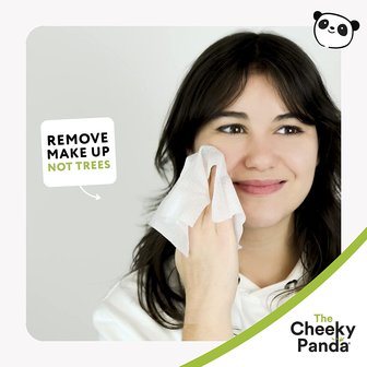 The Cheeky Panda schoonmaakdoekjes voor gezicht van duurzaam bamboe