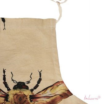 Detail Imbarro keukenschort met bijen print Mees