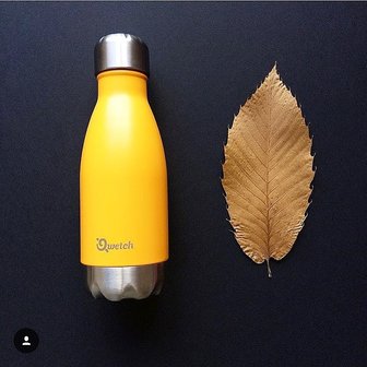 GreenPicnic - Insulated stainless steel bottle 260ml safran van Qwetch