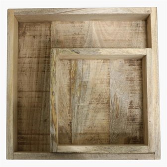 amplitude Onregelmatigheden Additief Klein Mango houten dienblad - Wood Tray Smal - Fairtrade dienblad -  GreenPicnic