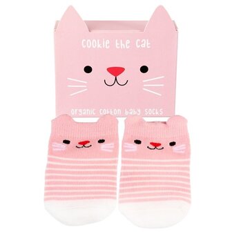 REX London Baby socks Cookie the Cat Greenpicnic