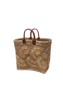 Fairtrade mandtas met raffia Greenpicnic