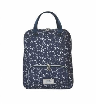 Fairtrade rugzak canvas Navy Flowers