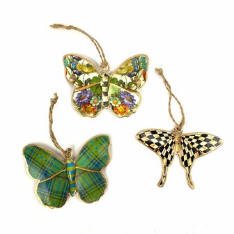 Imbarro Hanging Butterfly Mary, metalen vlinder hangers Fairtrade