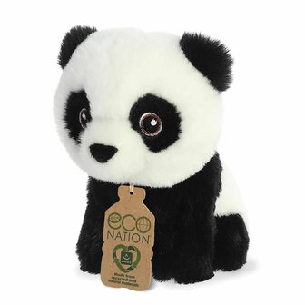 Mini panda dierenknuffel gerecycled materiaal - Eco Nation